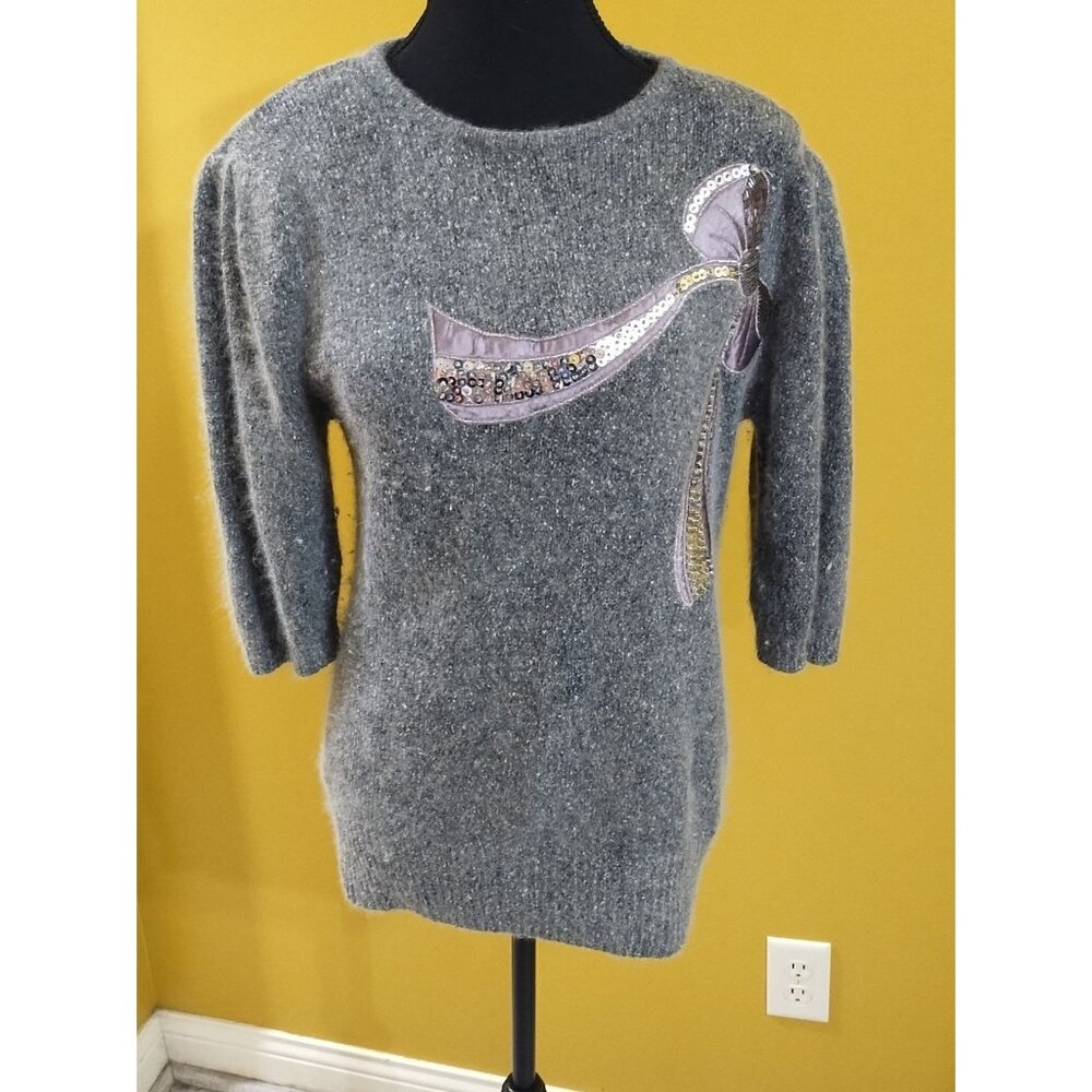 Vintage Lydia Jane Silk, Angora, Wool Blend Sweater S